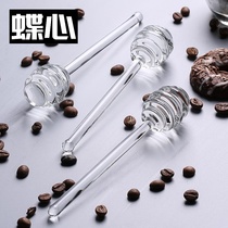 About Japanese commercial jam maltose wooden honey special spoon stirring rod to take honey tool honey machine