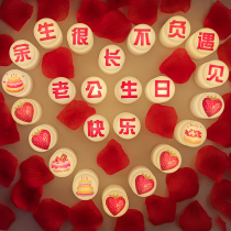 Electronic candle husband romantic room confession birthday surprise candlelight dinner scene wedding anniversary