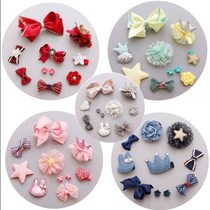 Pet hairclip cute set Teddy gold gift box hair accessories cat hair hair card Princess dog Hairband headdress