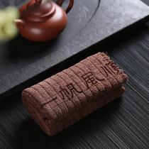 Premium thickened cotton tea towel large absorbent thickened tea towel tea cloth Kung Fu tea accessories high-end products