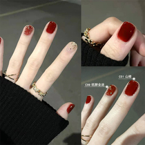 Orange nail polish summer feet White 2021 new color-free roast fast-drying long-lasting peeling tear non-toxic wine red