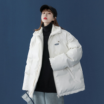 Lamb velvet cotton-padded women winter PU leather cotton-padded jacket niche design sense jacket small man down padded jacket ins