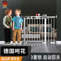 Baby stair fence door fence child safety door bar baby protective railing non-perforated pet barrier