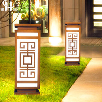 Factory wholesale outdoor waterproof stainless steel square Chinese courtyard Park Community custom lawn landscape lights