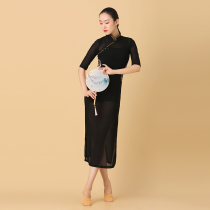 Autumn classical dance flying crane cheongsam amorous ethnic dance Chinese style gauze clothes dance clothes performance clothes female