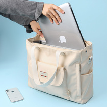 Laptop bag female shoulder slung 15 6 inch 14 notebook nice cute hipster canvas bag for Apple Air15 6 Huawei Dell ins Wind Lenovo small new 13 3 inch