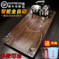 Automatic tea tray Household simple one small tea table Induction cooker Stone tray Big tea sea tea set Office tea drainage