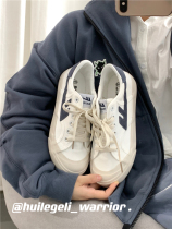 Huili new womens shoes canvas shoes womens niche design student board shoes womens spring and autumn Joker Japanese girl white shoes