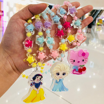 Aisha luminous necklace bracelet set princess cartoon cute little girl first jewelry accessories birthday gift toy