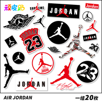 Flying man AJ sneakers sticker laptop mobile phone skateboard ipad guitar luggage decoration sticker waterproof