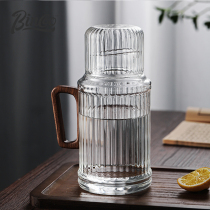 bincoo Japanese-style cold kettle glass high temperature resistant household cold kettle set large-capacity water container fruit teapot