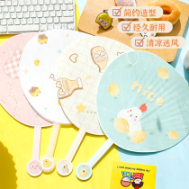Children fan big number cartoon fan plastic fan student cute hand fan with portable summer big busfan fan