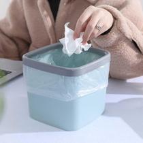 Nordic Desktop Small Trash Can home table Living room square No lid cylinder Mini with press circle containing box Trash