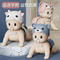Baby toys electric climbing doll baby boy 12 learning crawl one year old 0 to 8 children to puzzle 6 months
