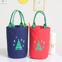 Bag Round insulation bucket cover with rice Snack tote bag Lunch box bag Lunch bag Bento bag rice bag Canvas