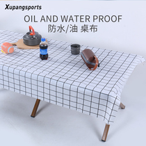Anti-fouling tablecloth outdoor table and chair accessories portable high color value picnic garden lattice camping oil-proof PEVA material