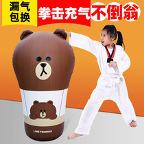 Childrens inflatable tumbler baby thick boxing exercise children fitness ejaculation early education new toys girls