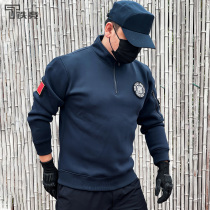 Tiejing new fleece sweater outdoor warm spring and autumn winter long sleeve coat mens outer coat thick duty