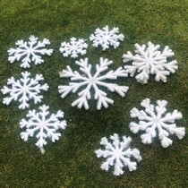Childrens Day Snowflake Dance Performance Stage Props Christmas Decoration Stereo Foam Simulation Octagonal Snowflake Hanging