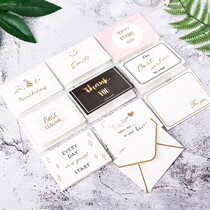 Handwritten postcard Thanksgiving small card paper personality boyfriend couple message blessing New year gift Christmas