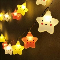 Trunk decoration stall lights night market small color lights usb charging decorative lights string net Red battery flash lights
