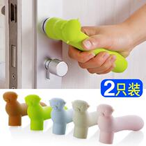 Door handle jacket Anti-collision silicone handlebar sleeve Anti-knock Anti-static Summer door suction sleeve Glove Cushion