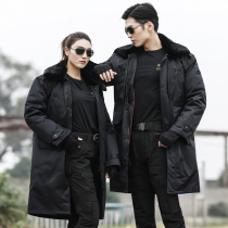 Military Cotton Great Coat Mens Winter Thickening Anti-Chilling Suit Special Soldier Security Cotton Coat Work Clothes Multifunction Reflective Strips Big Clothes