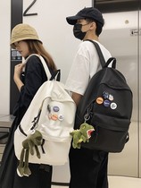 Tide brand backpack mens simple large-capacity travel backpack casual Japanese junior high school students high school college students school bag