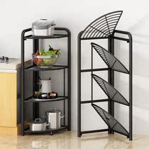 Corner shelf triangle bathroom free folding bathroom bathroom kitchen floor multi-storey washbasin storage