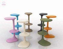 GRP Factory Custom Creative Outdoor Leisure Chair Front Desk Bar Bench High Footstool Fishbone Chair Color Customizable