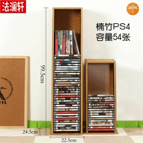 Disc storage rack Disc rack Nostalgic image vertical old record storage box cd disc retro disc rack creative