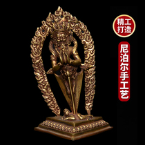 Pubakong statue like Nepal handmade Tibetan Chuanzong pure copper-gold home dedicated to the Buddha statue for the repair of the Buddha