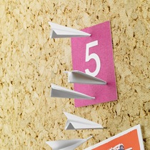 6 paper plane pushpins Cork pushpins creative photo wall decoration pushpins ins three-dimensional aircraft I-shaped nails