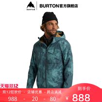 BURTON BURTON official mens jacket PORTAL jacket hooded breathable outdoor long sleeve top 196021