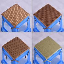 Summer mat chair cushion Kindergarten student cushion Summer small square stool cushion breathable non-slip plastic stool cushion