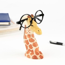 Spectacle frame ornament Bedside glasses frame for glasses rack Solid Wood animal glasses shop decoration Wooden decoration