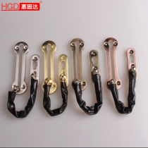 Anti-theft chain thickened 304 stainless steel Hotel hotel door chain door bolt door buckle buckle Bolt anti-theft buckle