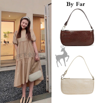 BY FAR armpit bag mini rachel chain baguette bag crocodile pattern portable shoulder bag