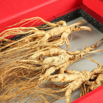 Ginseng slices Water-soaked ginseng Wild Mountain ginseng 22-25g Changbai Mountain raw and dried ginseng White ginseng slices large tea single gift box