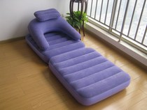 Velvet inflatable bed dual-purpose recliner folding nap chair lazy seat single sofa bed European adult
