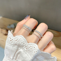 S925 Silver index finger European and American ring female opening fashion personality ins tide retro Net red with the ring
