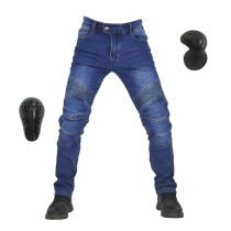 2020 Spring and Summer Four Seasons Thickened Motorcycle Pants Anti-fall Elastic Windproof Motorcycle Jeans Riding Knee Pads Pants