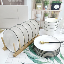 Bone plate home spit garbage plate ceramic Nordic simple dinner plate dinner table put bone small plate plate plate plate