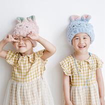 Japanese childrens dry hair hat Girls cute children baby baby bag headscarf super absorbent quick-drying thick shower cap