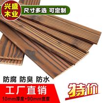  Carbonized wood anti-corrosion wood Outdoor wallboard wood floor Courtyard park balcony Garden grape rack guardrail door head plate