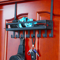 Door rear adhesive hook hanger creative door hanger clothes hanger clothes hook non-punching door adhesive hook door rear rack storage rack