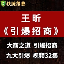 Wang Xin Detonates China Merchants Goddess Nine Major Detonators of Business Merchants Course Video Pin for Big Business Ways Tutorials