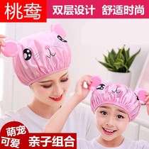 Ken Bath cartoon shower cap Meng Meng Net red female middle child hair care children Children Baby Girl waterproof