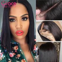 Brazilian 4x4 Short Bob Lace Front Closure Human Hair Wigs