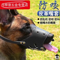  Dog anti-bite mouth cover Medium and large dogs horses dogs German golden retriever anti-eating mask cover barking device Pet supplies